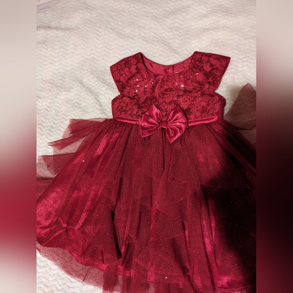 Jona Michelle Red Glitter Dress